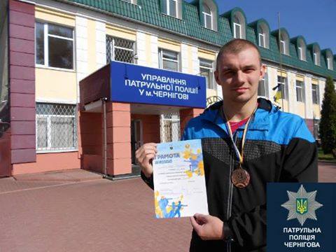 Чернігівській патрульний завоював бронзову медаль на турнірі з вільної боротьби