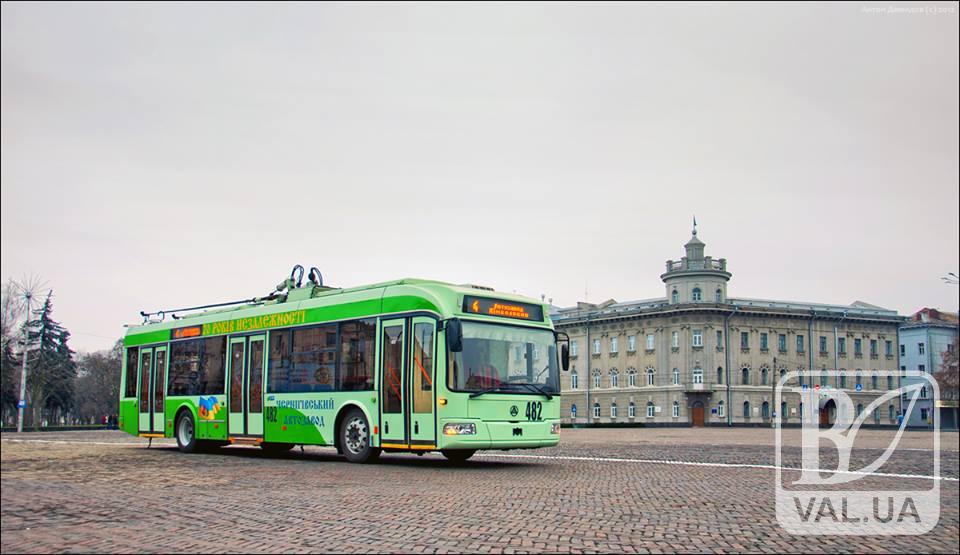 У Чернігові побільшає нових тролейбусів
