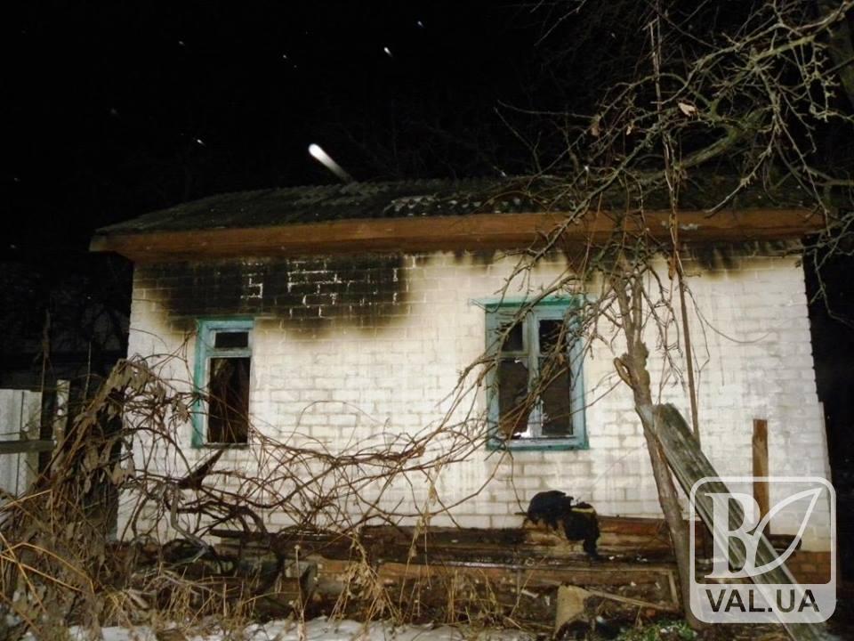 На Черниговщине хозяин сгорел в собственном доме