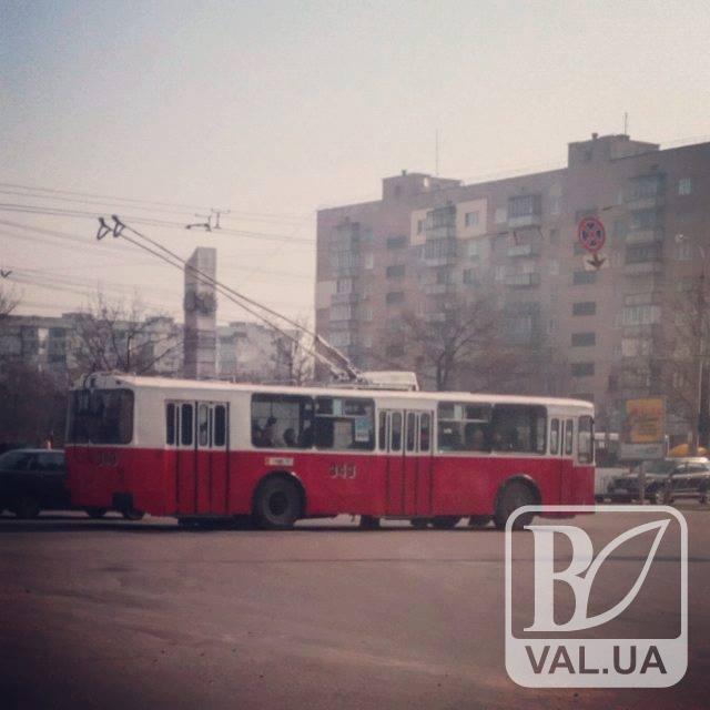 «Back to USSR»: на улицах Чернигова замечен обновленный троллейбус