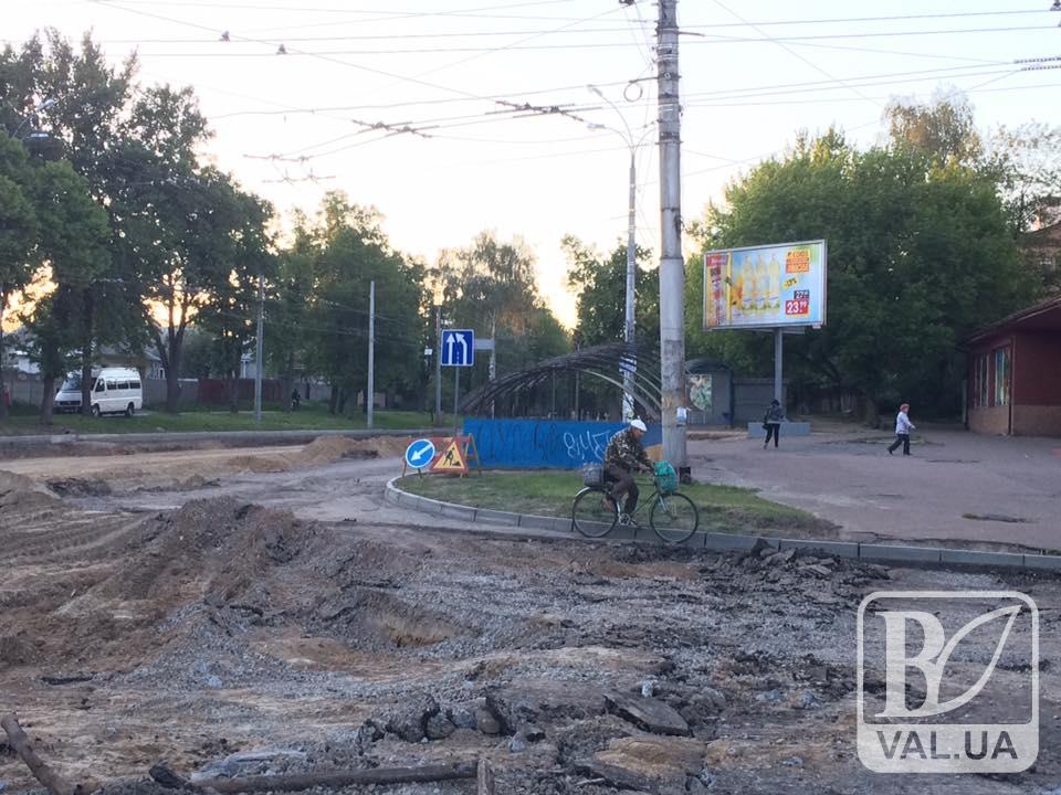 Перекрытие проспекта Мира в Чернигове продлят до 15 июня
