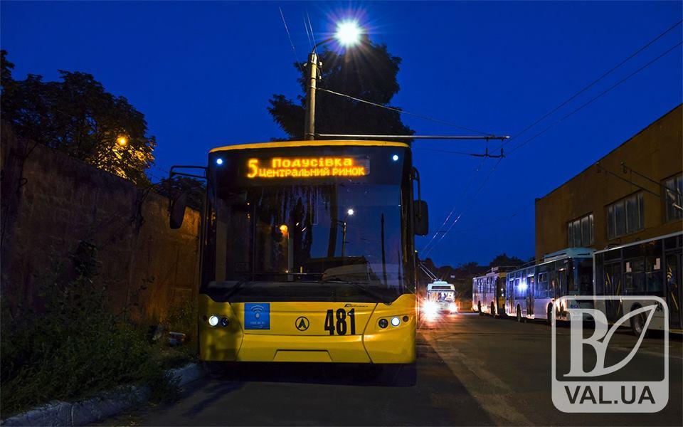 Чернігівський тролейбус  обладнали новою інформаційною системою