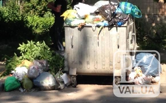 В Чернигове из-под дома украли контейнер для мусора
