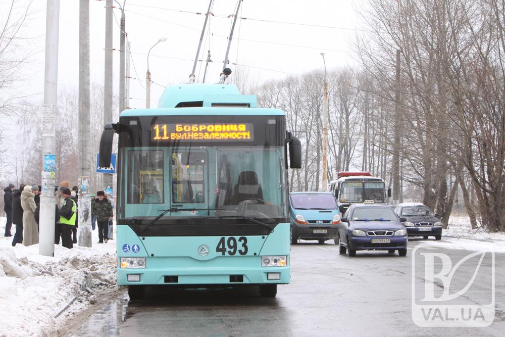 Водіїв чернігівських тролейбусів не влаштовує їх заробітня плата у розмірі 10-ти тисяч гривень
