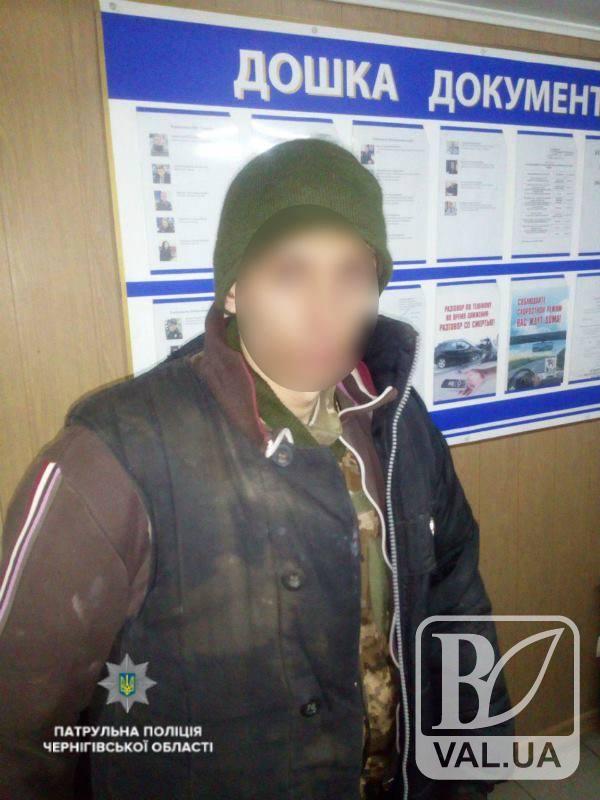 На Чернігівщині затримали військового-втікача