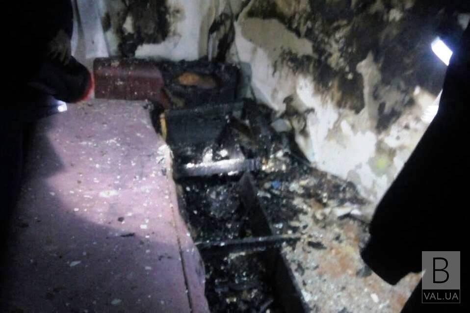 В Носовке горел многоквартирный дом. ФОТО
