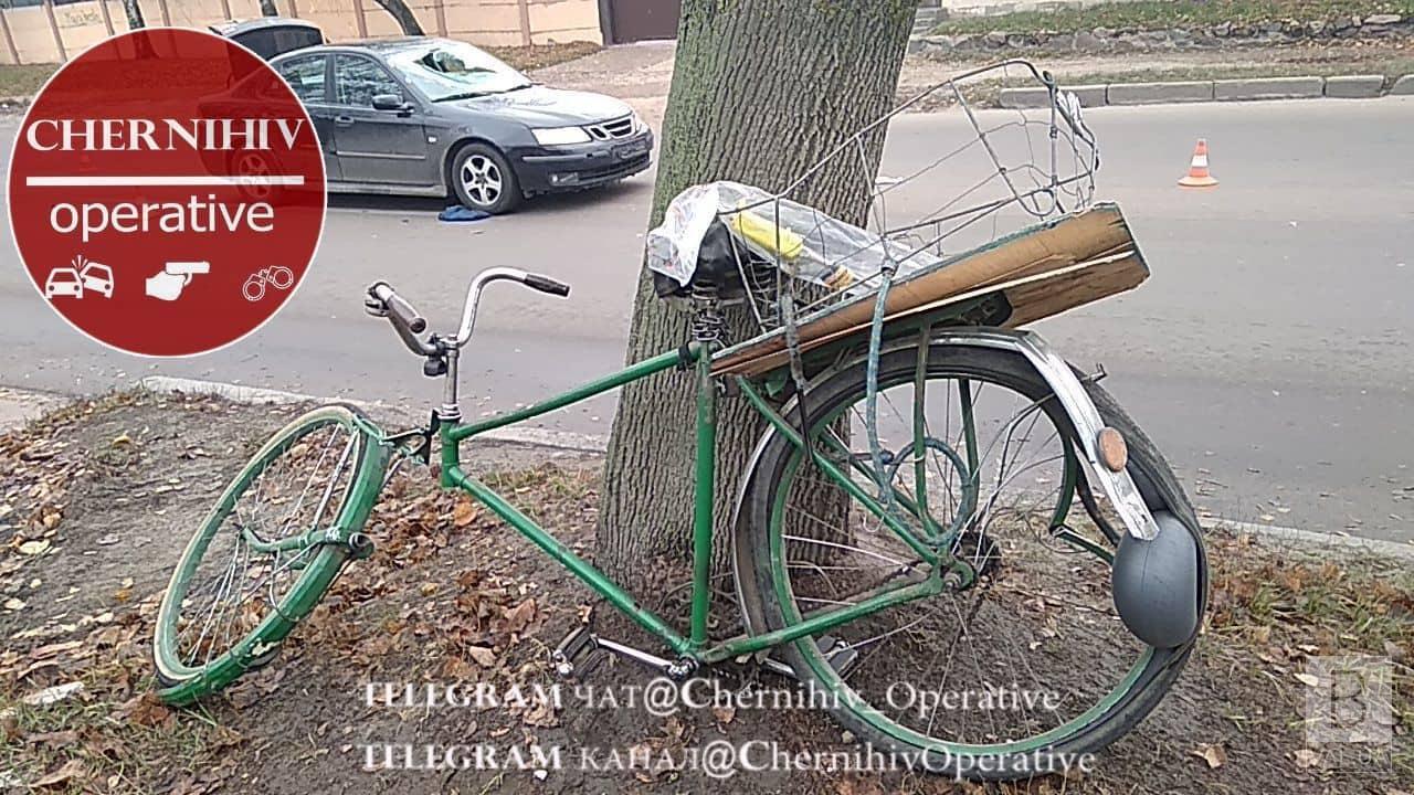 На Любецкой сбили велосипедиста. ФОТО