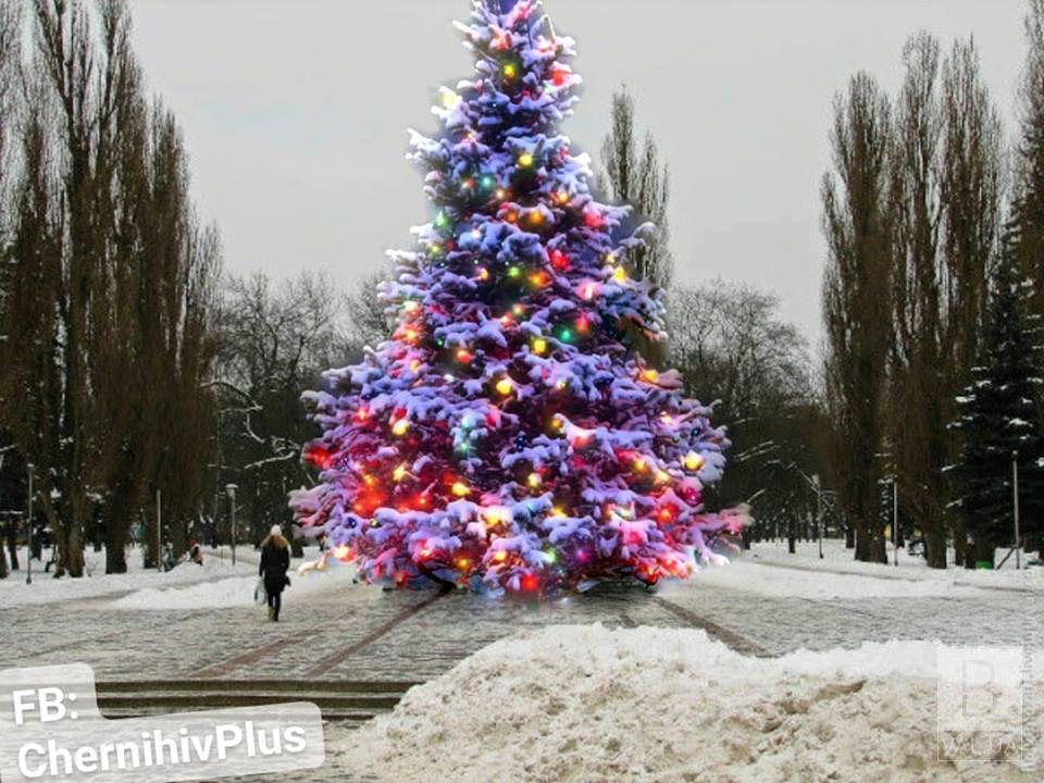 Черниговец предлагает высадить елку на месте бывшего памятника Ленину