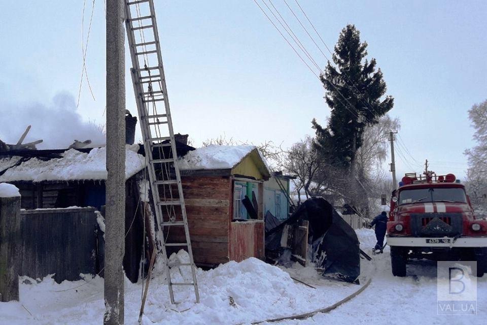 На Чернігівщині під час пожежі загинув 52-річний чоловік. ФОТО