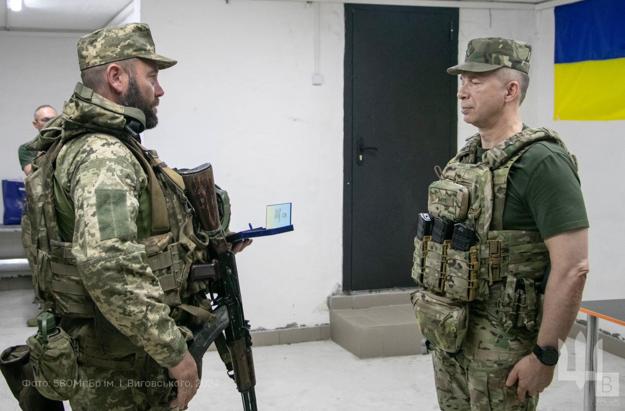 Піхтинець з Чернігівщини отримав «Золотий Хрест» з рук Головнокомандувача ЗСУ Олександра Сирського