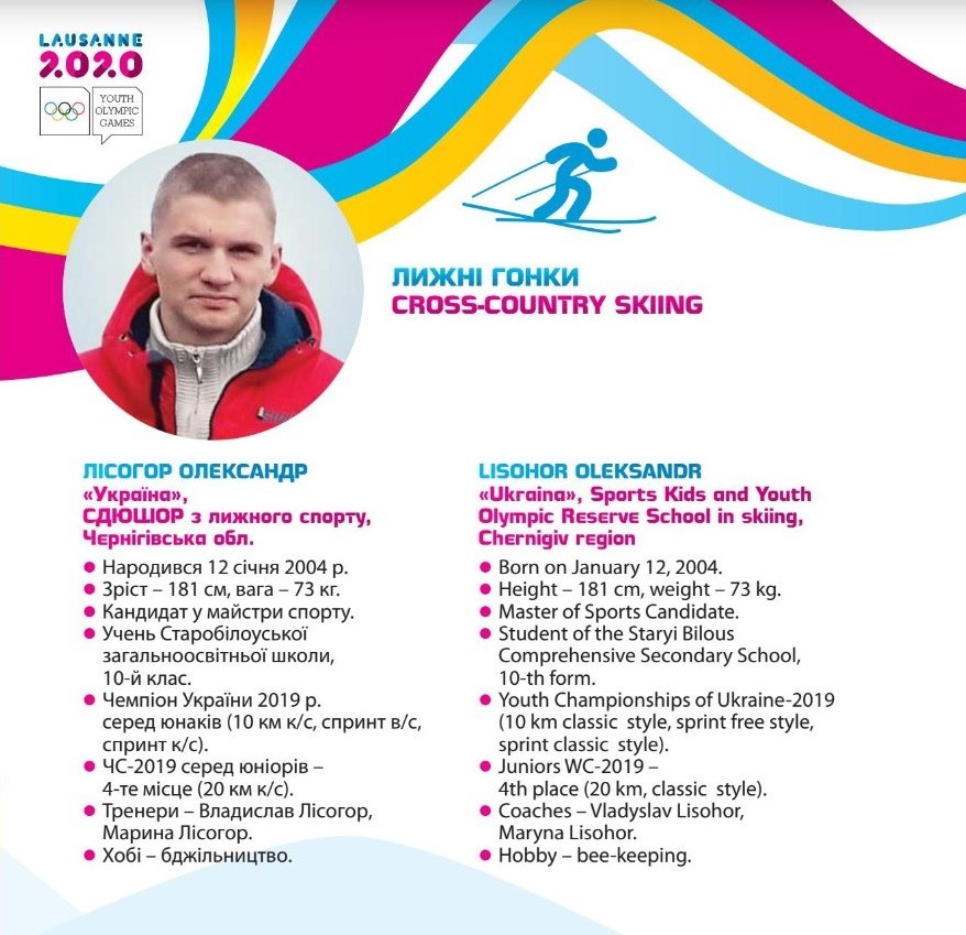 Четверо спортсменів з Чернігівщини стали учасниками зимових юнацьких Олімпійських ігор у Швейцарії. ФОТО