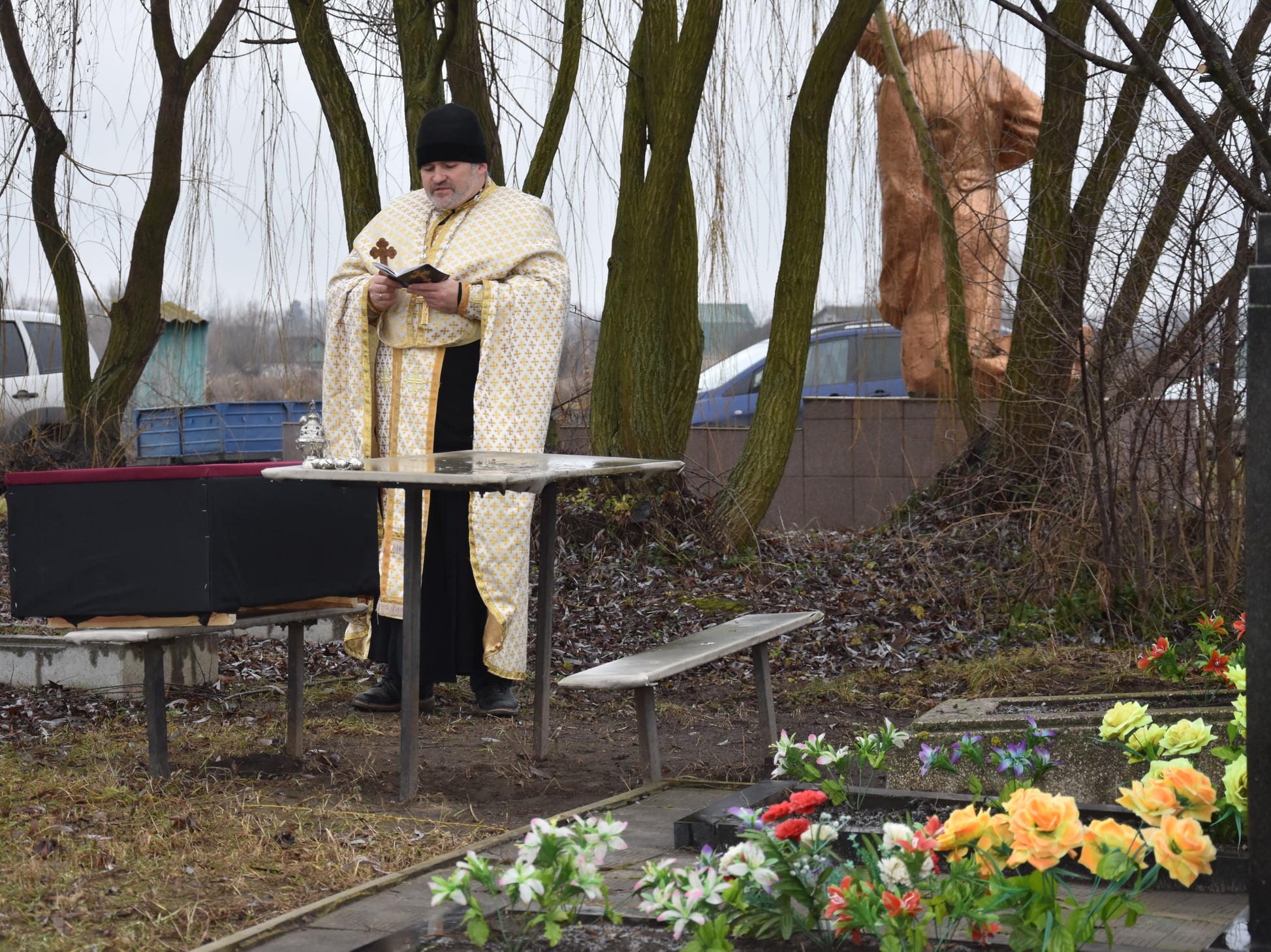 На Чернігівщині поховали невідомого солдата, який загинув під час боїв у 1941 році. ФОТО