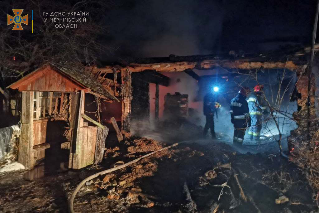 П'ята смерть з початку року: у Чернігівському районі в пожежі загинув 55-річний чоловік. ФОТО