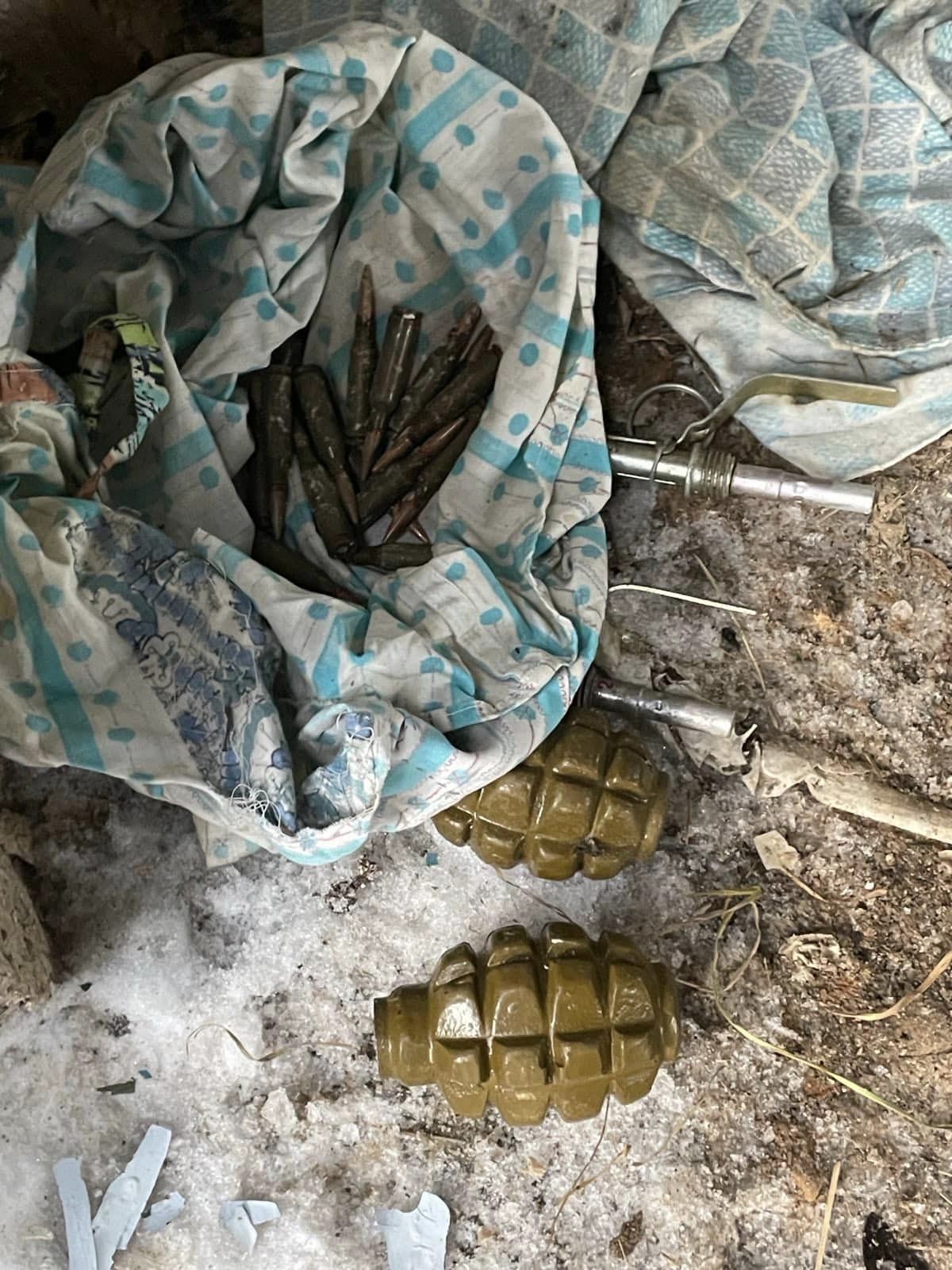 Гранатомети, кулемети та автомати: на Чернігівщині у селі виявили схрон зі зброєю та боєприпасами.ФОТО