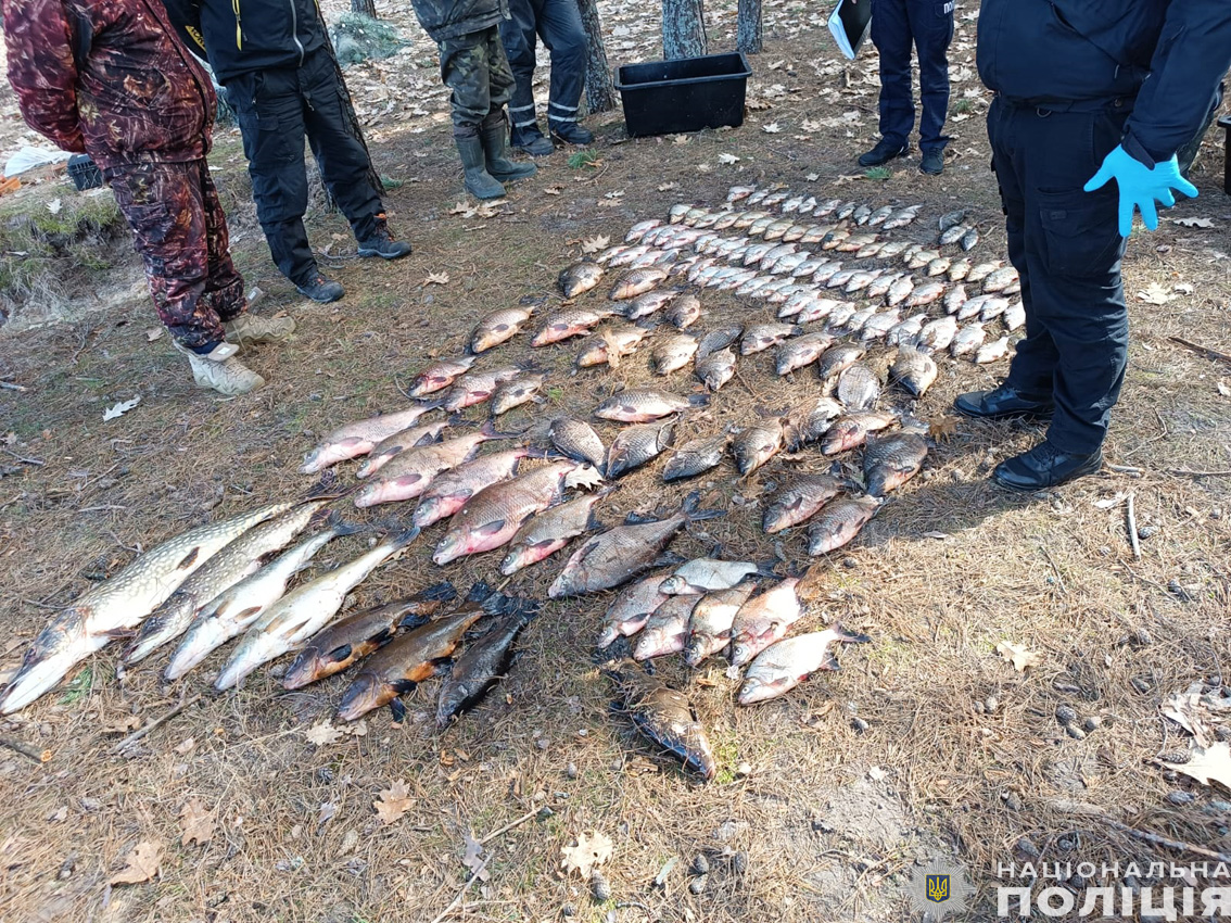 На Чернігівщині двоє чоловіків наловили риби на понад 216 тисяч гривень. ФОТО
