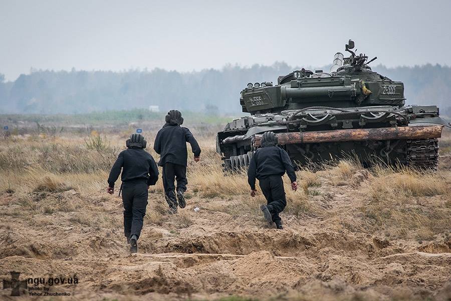 На Чернігівщині відбулися навчання танкістів Нацгвардії