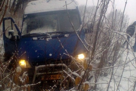 Мікроавтобус злетів з дороги на Чернігівщині: є постраждалі