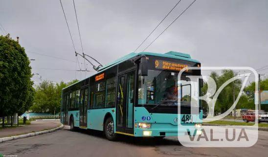 Від завтра у Чернігові курсуватиме «об’єднаний» 9 тролейбус