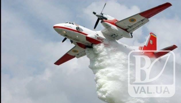 Тушить пожар в Винницкой области полетел самолет из Нежина