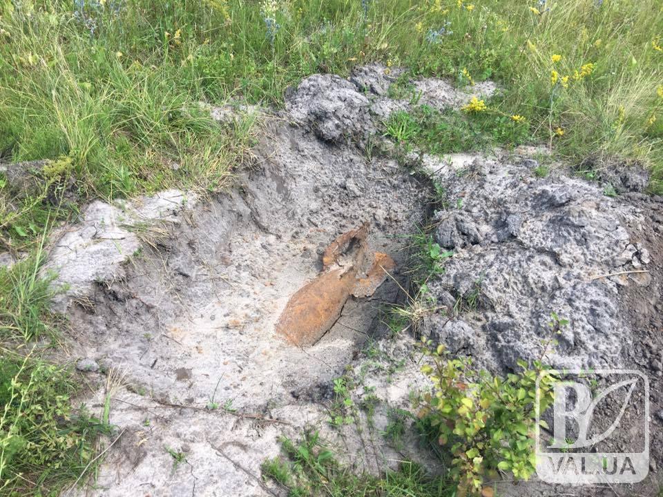 Під Черніговом поряд з дитячим табором знайшли артилерійський снаряд. ФОТО