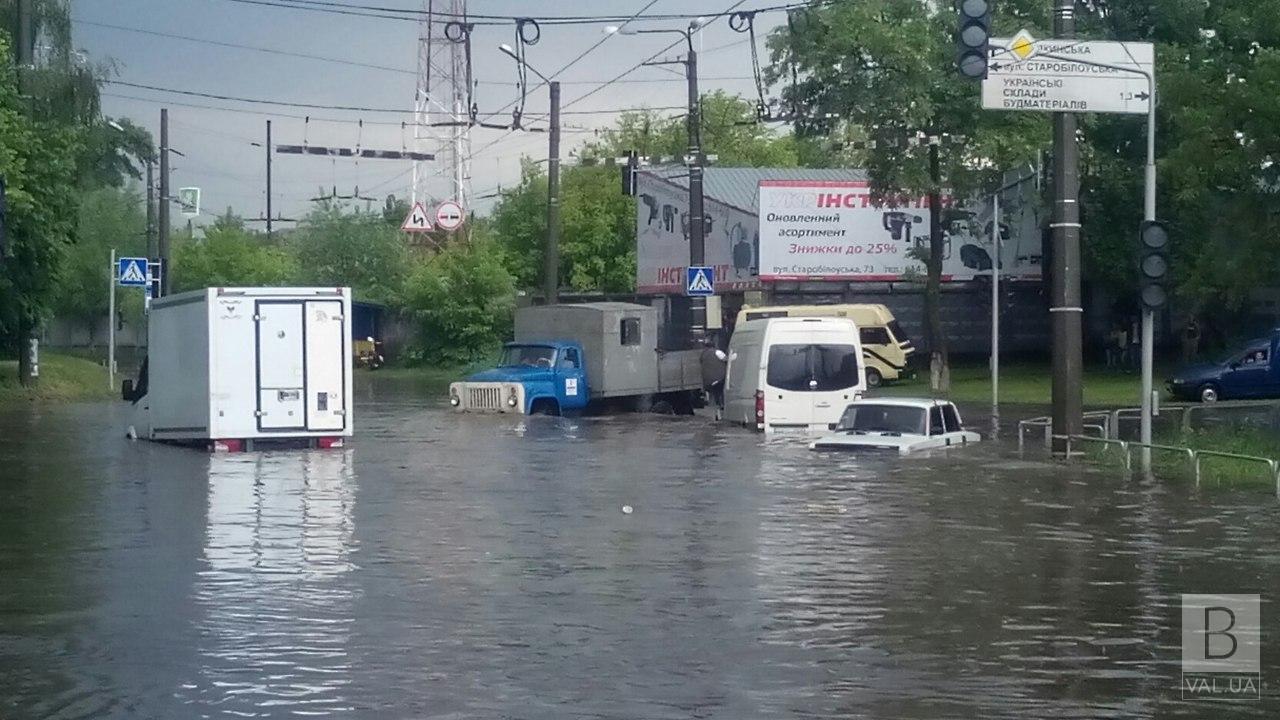 Чрезвычайное происшествие года: Чернигов заливало дождями