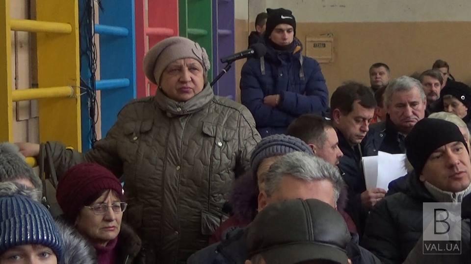 Жители Любечской ОТГ выразили недоверие своему председателю ВИДЕО