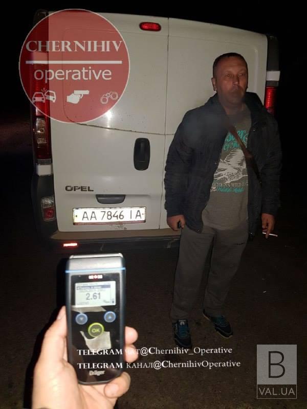 На київській трасі поліція зупинила п'яного як чіп водія