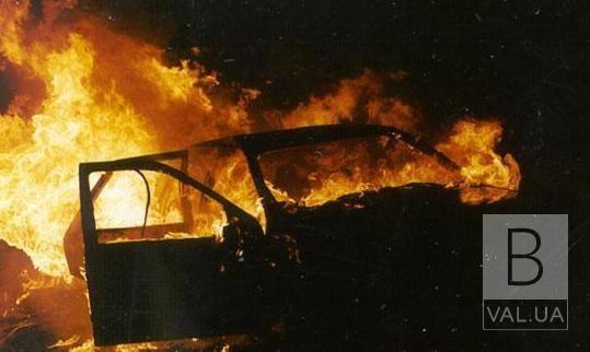В Черниговском районе около садоводческого товарищества сгорел автомобиль