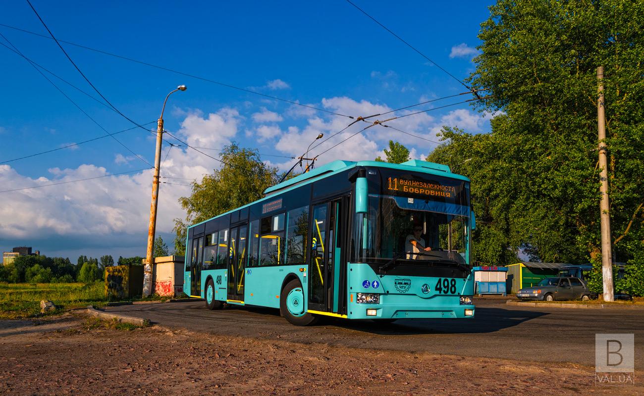 Чернігівець пропонує внести корективи до маршруту 11-го тролейбусу
