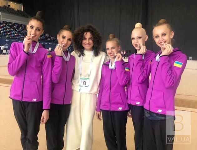 Представительницы Черниговщины в составе сборной Украины стали «серебряными» призерами в чемпионате Европы по художественной гимнастик