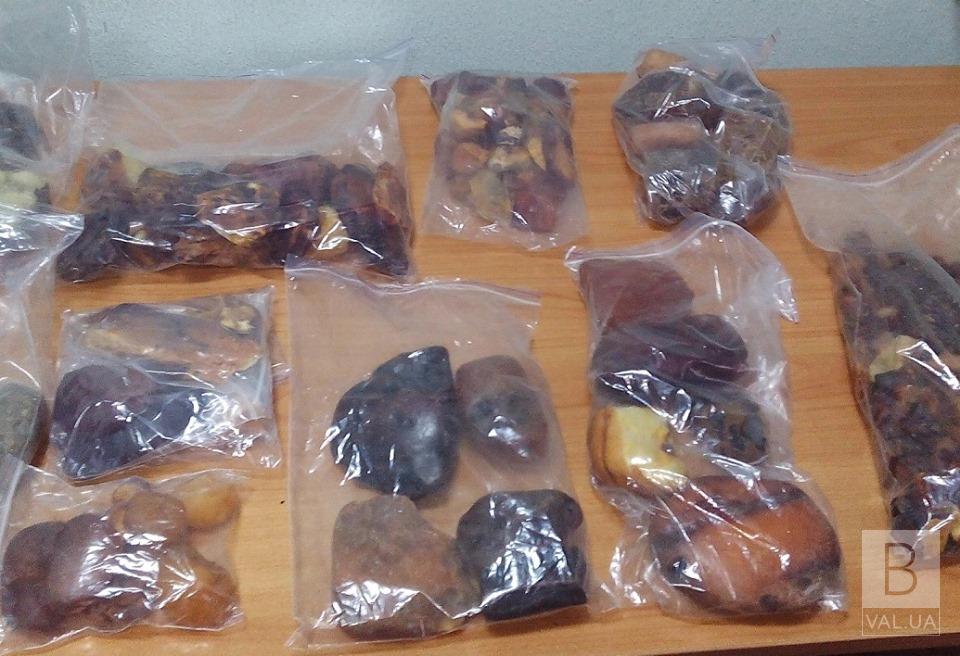 Украинец пытался вывезти в Беларусь семь килограммов контрабандного янтаря. ФОТО