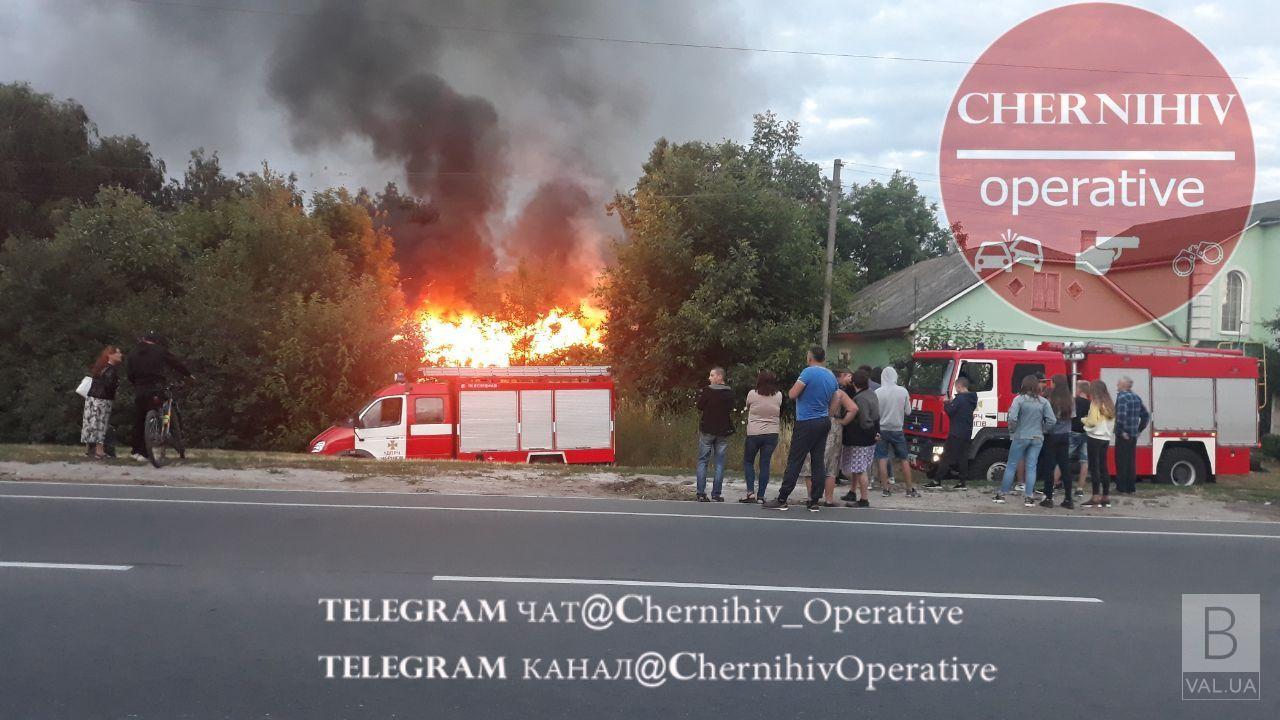 На Бобровице сгорел дом вместе с двумя жителями. ФОТОфакт