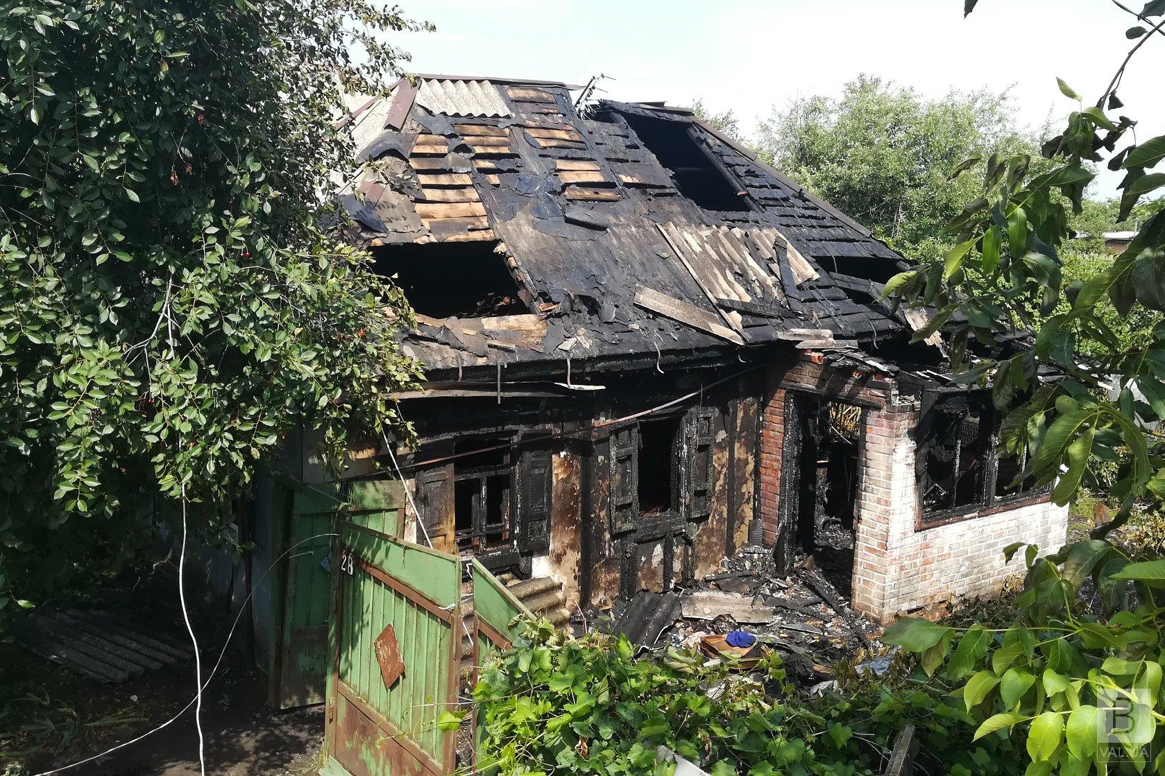 В Репкинском районе во время пожара погибли мать и сын. ФОТО