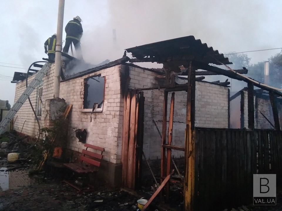 У Сосниці згорів житловий будинок