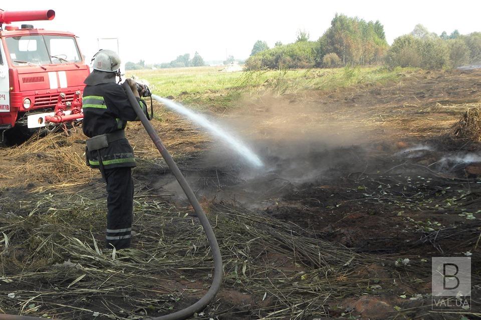 На Чернігівщині триває гасіння пожеж на торфовищах: вже згоріли 78 гектарів