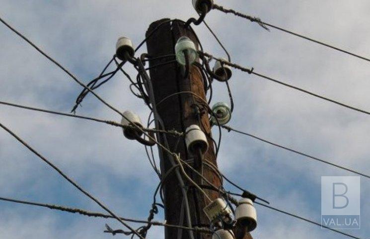 Из-за непогоды в Черниговской области без электроснабжения остались жители 22 населенных пунктов