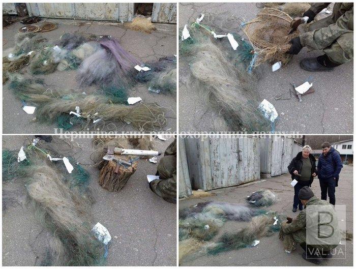 Чернігівським рибоохоронним патрулем знищено понад 1,7 км сіток