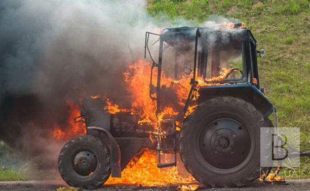 На Черниговщине горел трактор