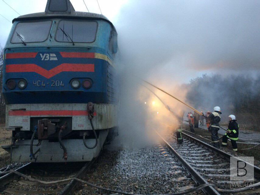 На Черниговщине горел локомотив поезда «Шостка-Киев»