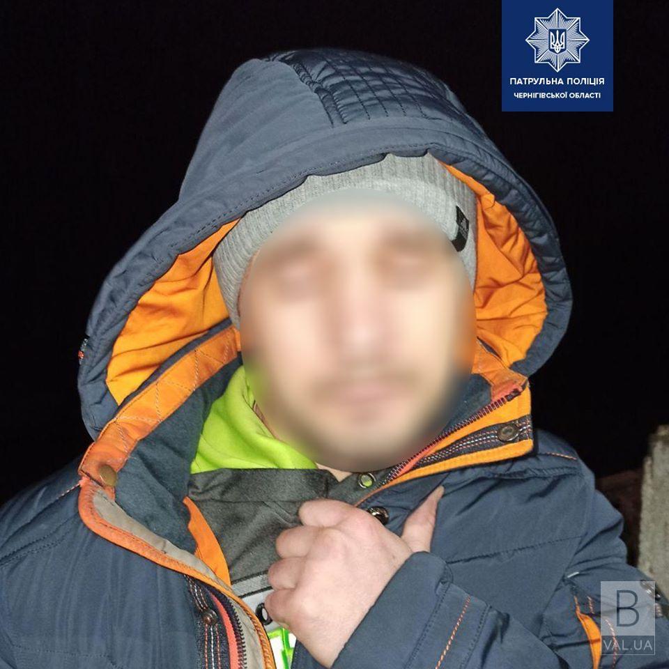 В Чернигове за выходные патрульные разыскали двух мужчин, которые скрывались от полиции