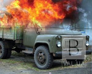На Прилуччине горел грузовой автомобиль