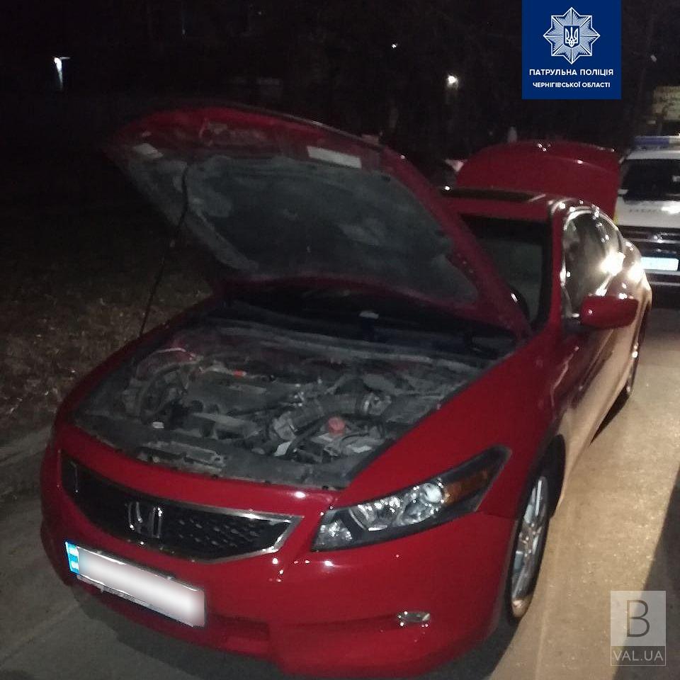 В Чернигове патрульные обнаружили похищенную «Honda Accord»