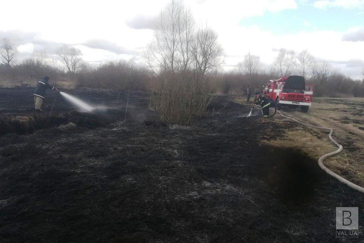 В Чернігівському та Ріпкинському районах продовжують гасити пожежі на торфовищах