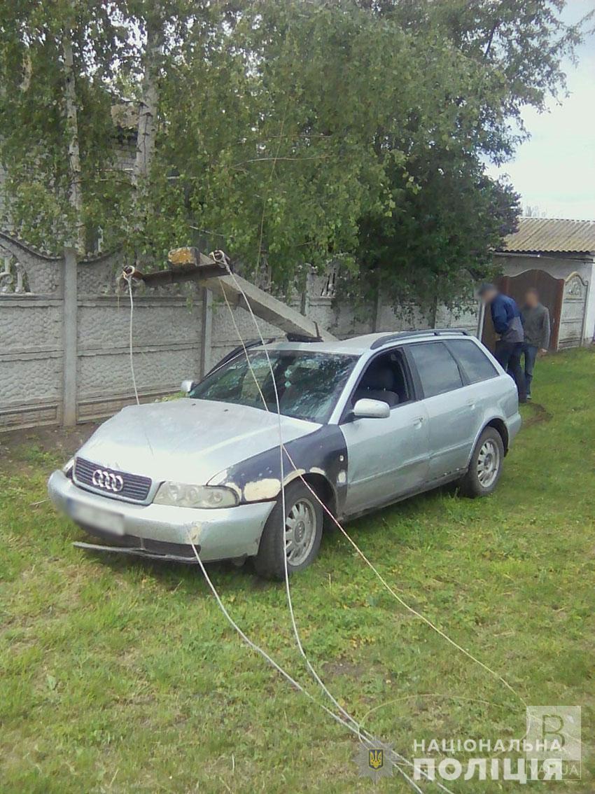 У Бобровицькому районі п'яний водій залишив цілу вулицю без світла