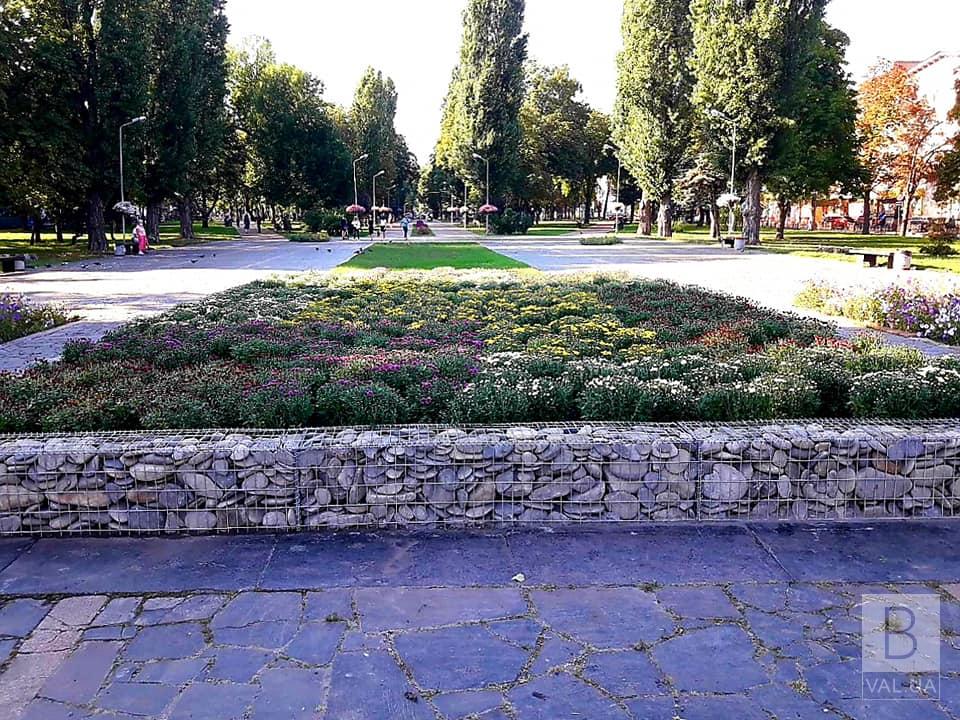 На місці пам’ятника Леніну висадили близько 300 хризантем. ФОТОфакт