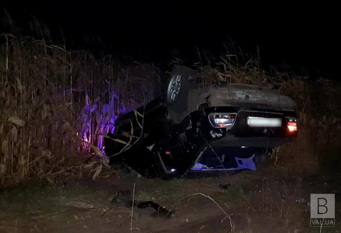 На Чернігівщині у кювет злетіло «БМВ»: водій загинув, пасажир у лікарні
