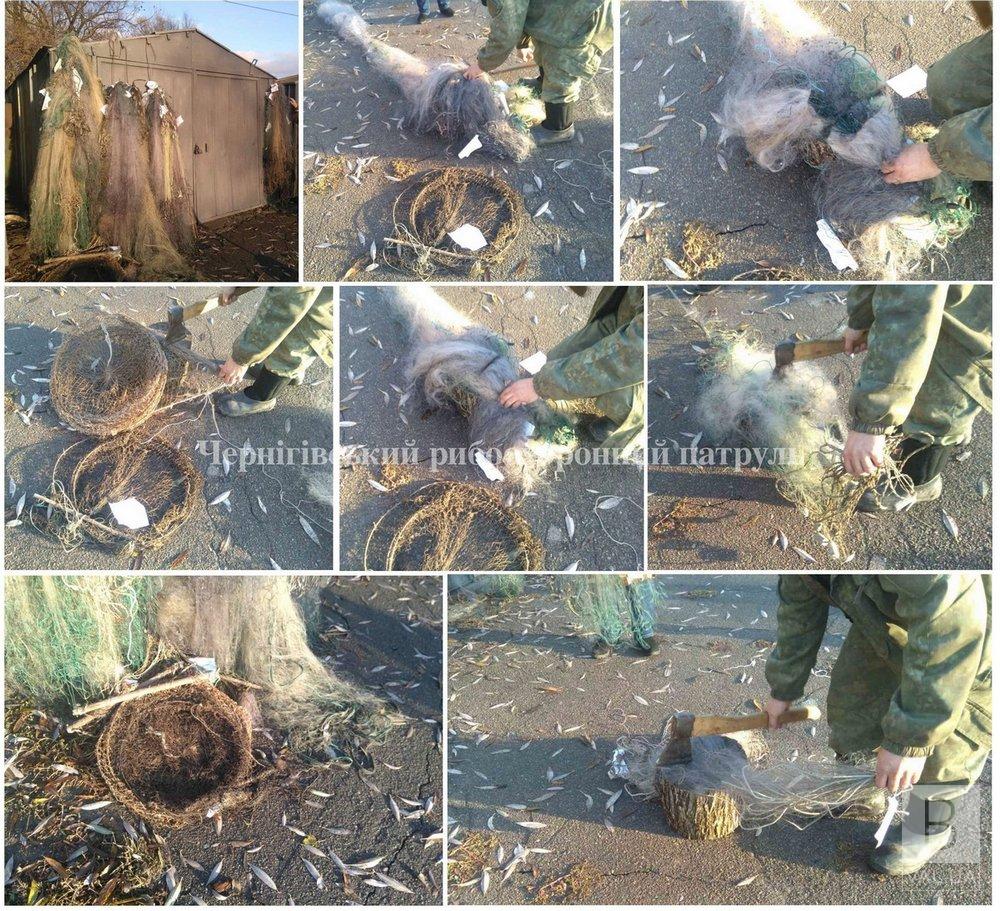 Чернігівський рибоохоронний патруль знищив майже 3 км сіток
