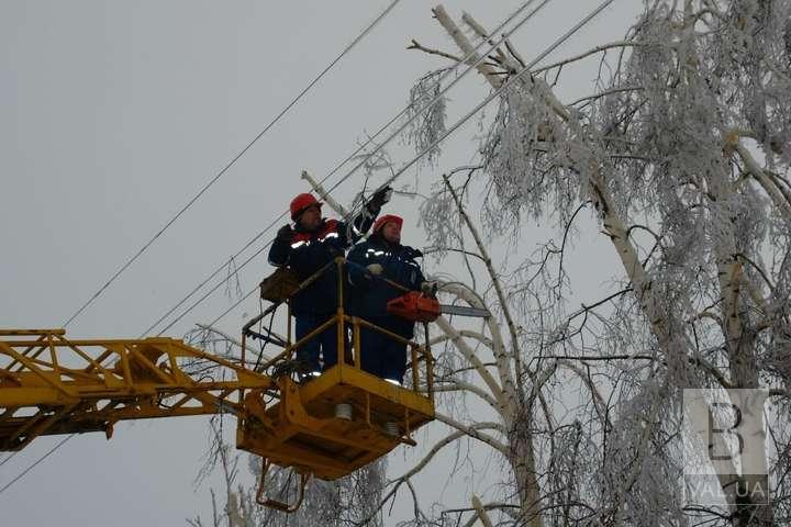 Через негоду 55 сіл на Чернігівщині залишились без світла