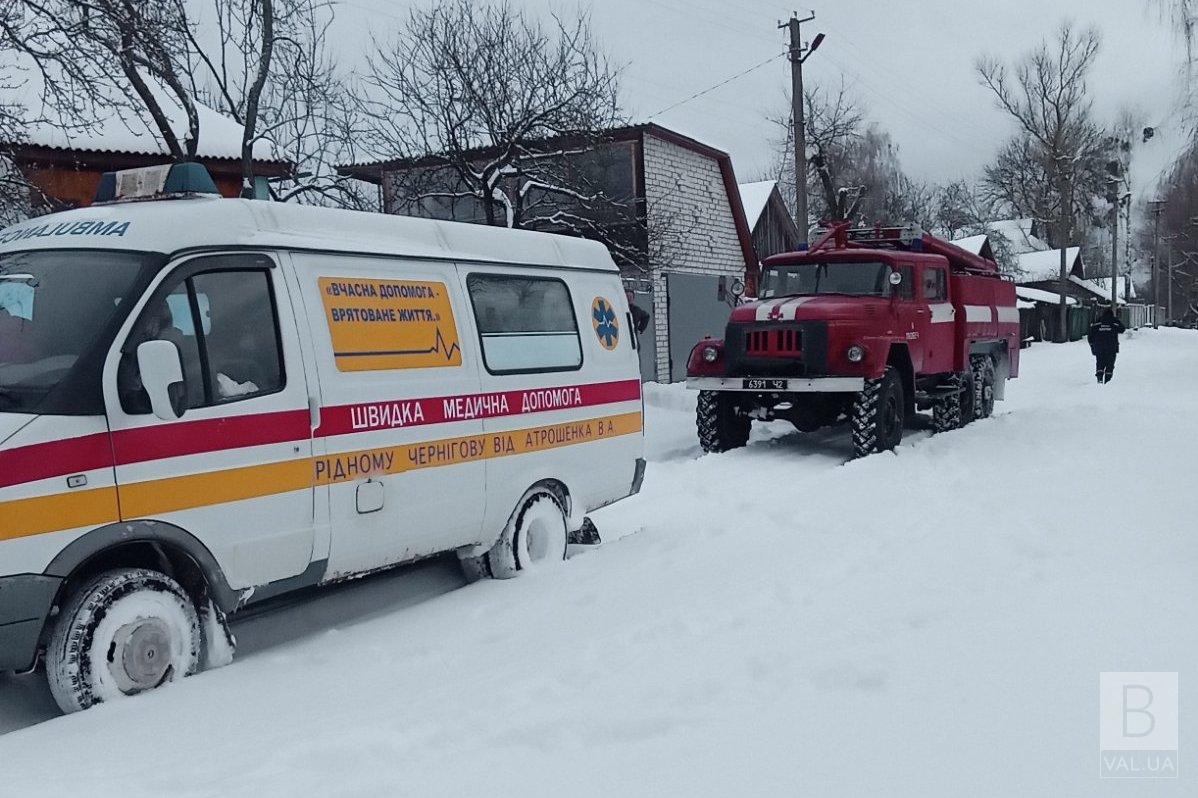 Дві «швидкі», шкільний автобус та 9 вантажівок: рятувальники продовжують вивільняти транспорт із снігових заметів. ФОТО