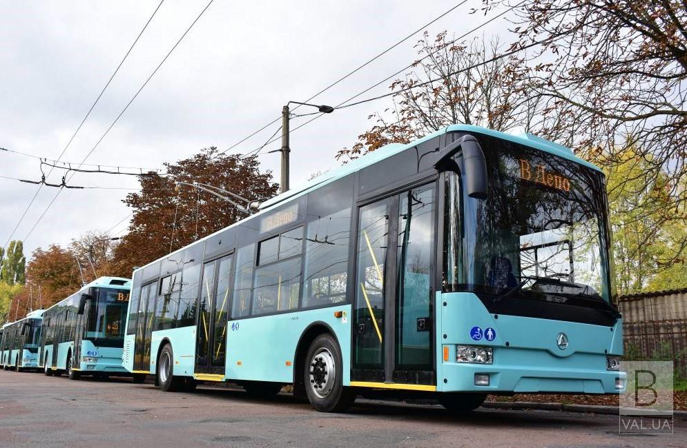 4 нових тролейбуси будуть курсувати Черніговом вже у травні 